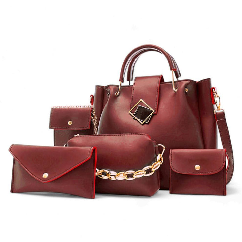 LUNA 5 PCS MEHROON - carryo.pk