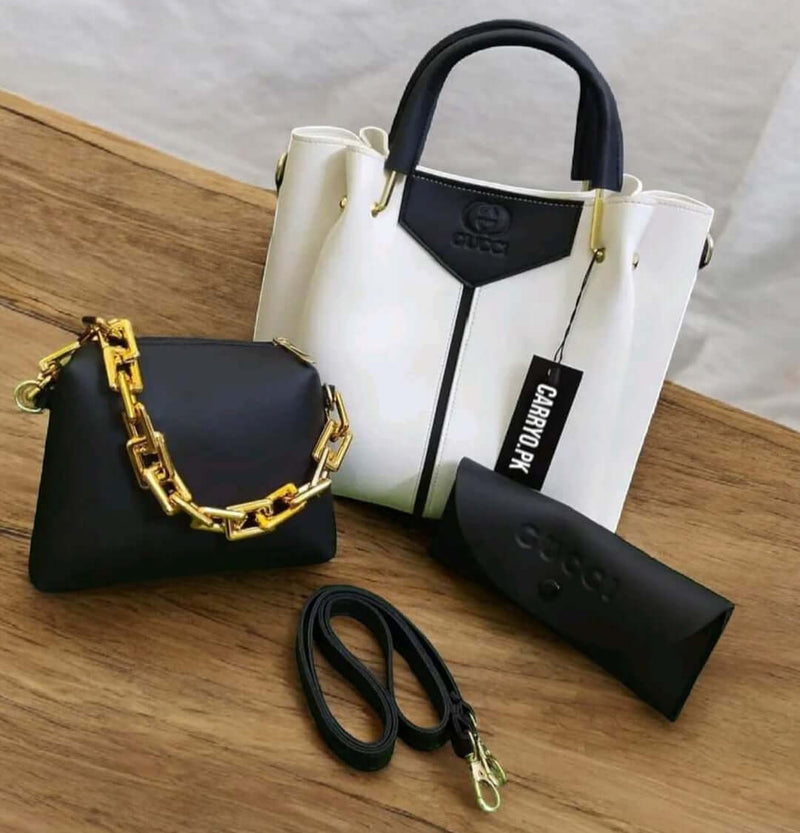VILLY 3 PCS WHITE & BLACK - carryo.pk