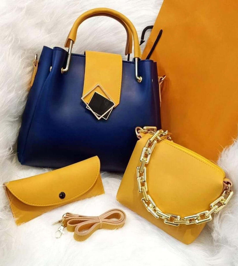TRIO 3 PCS BLUE & YELLOW - carryo.pk