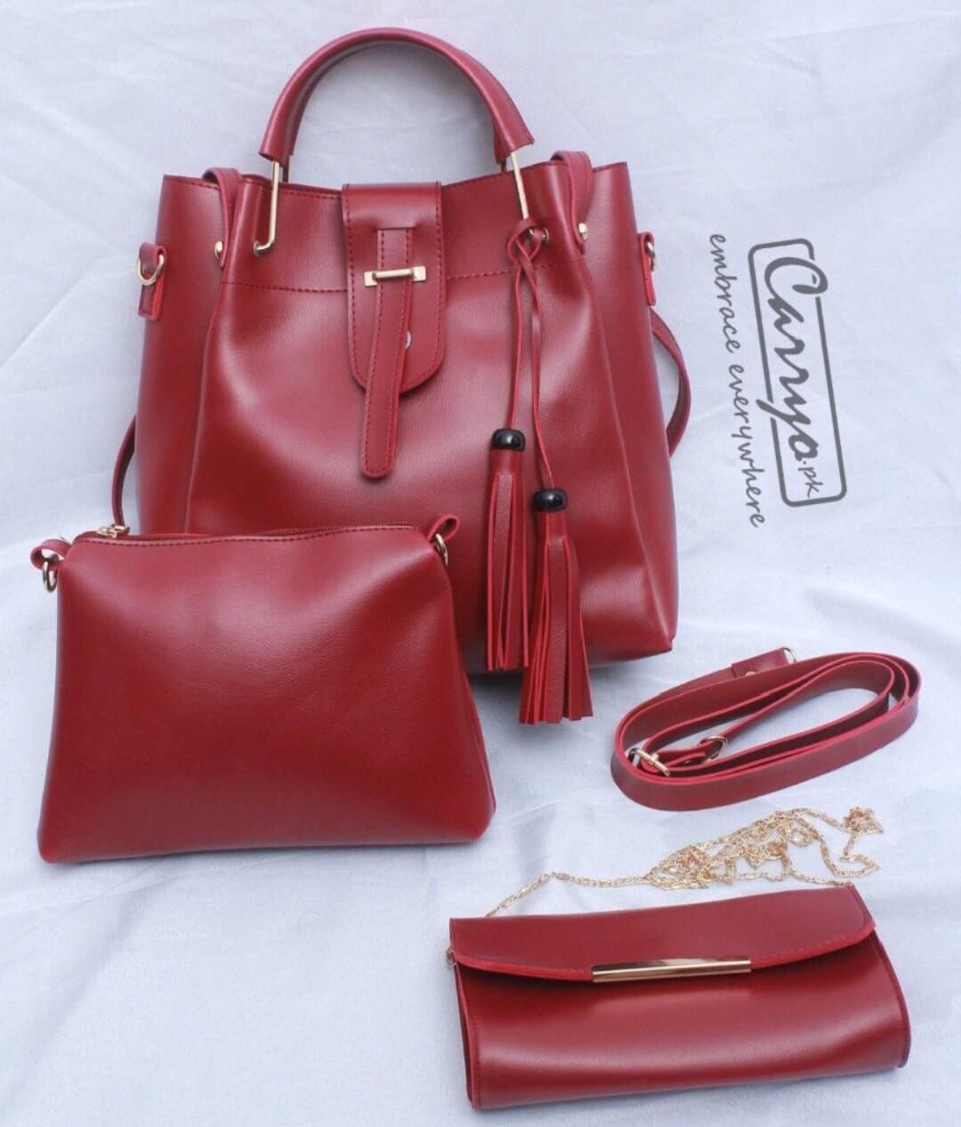 ALEXA 3 PCS MEHROON - carryo.pk