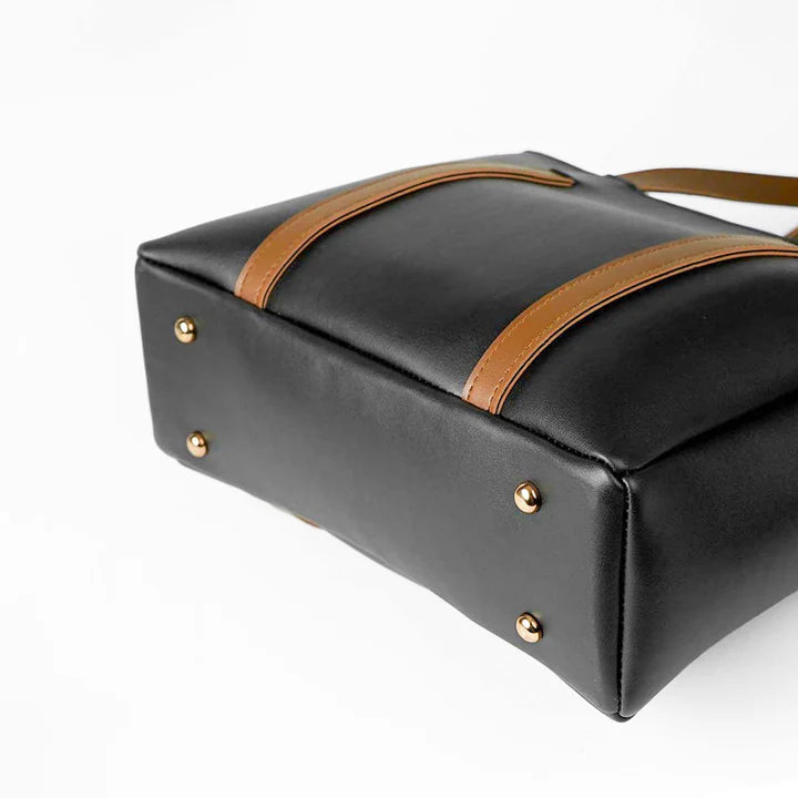 BLOSSOM TOTE BLACK - carryo.pk