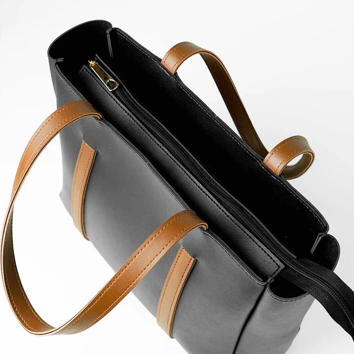 BLOSSOM TOTE BLACK - carryo.pk